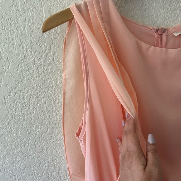 Gilli New York Light Pink Chiffon Maxi Dress Women’s Size Large - Picture 10 of 13